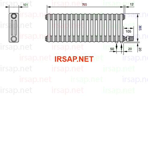 Радиатор IRSAP Tesi 30365/17 T26 CL 01